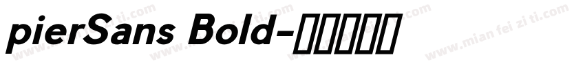 pierSans Bold字体转换